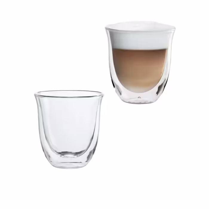 فنجان دلونگی مدل دوجداره Cappuccino کد DLSC311 مجموعه 2 عددی