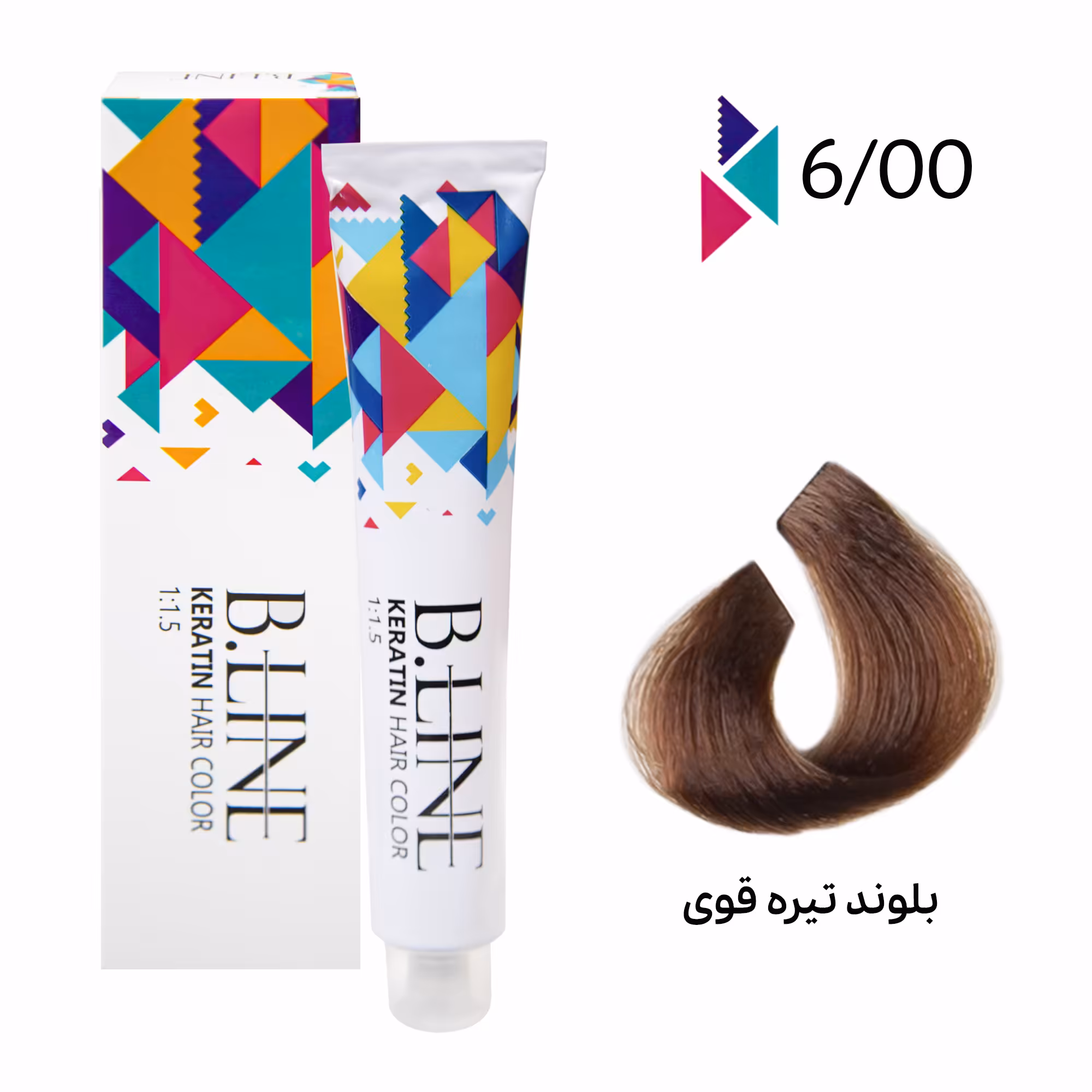 رنگ مو بی لاین شماره 600 حجم 100 میلی لیتر رنگ بلوند تیره قوی