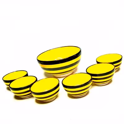 مجموعه ظروف هفت سین 7 پارچه  مدل زنبوری