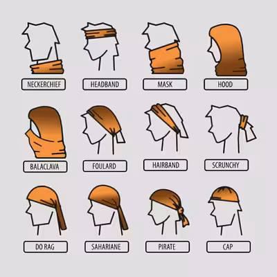 دستمال سر و گردن مدل Merida