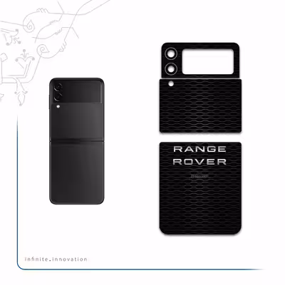 برچسب پوششی ماهوت مدل Range-Rover-Logo مناسب برای گوشی موبایل سامسونگ Galaxy Z Flip3 5G