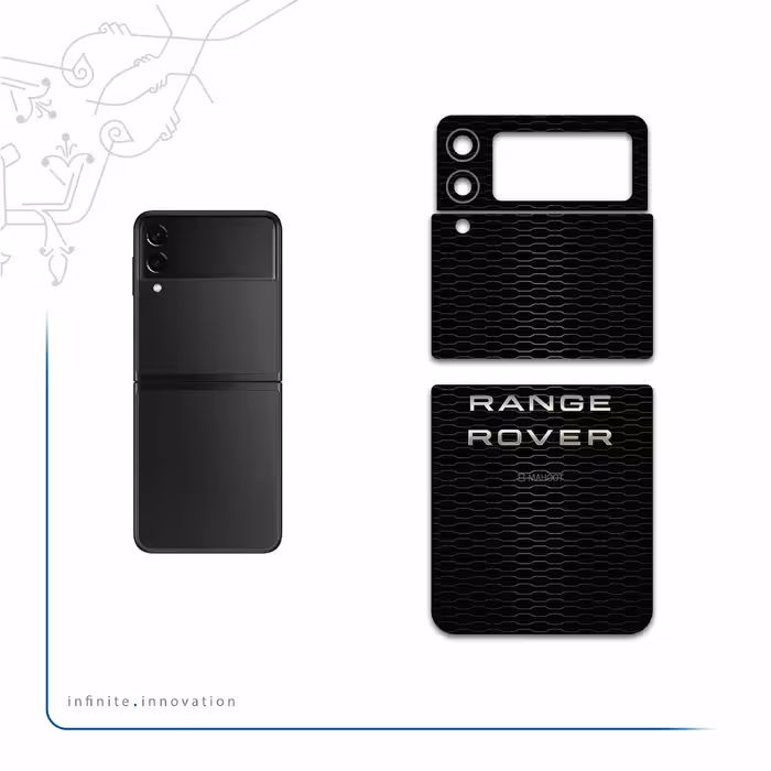 برچسب پوششی ماهوت مدل Range-Rover-Logo مناسب برای گوشی موبایل سامسونگ Galaxy Z Flip3 5G