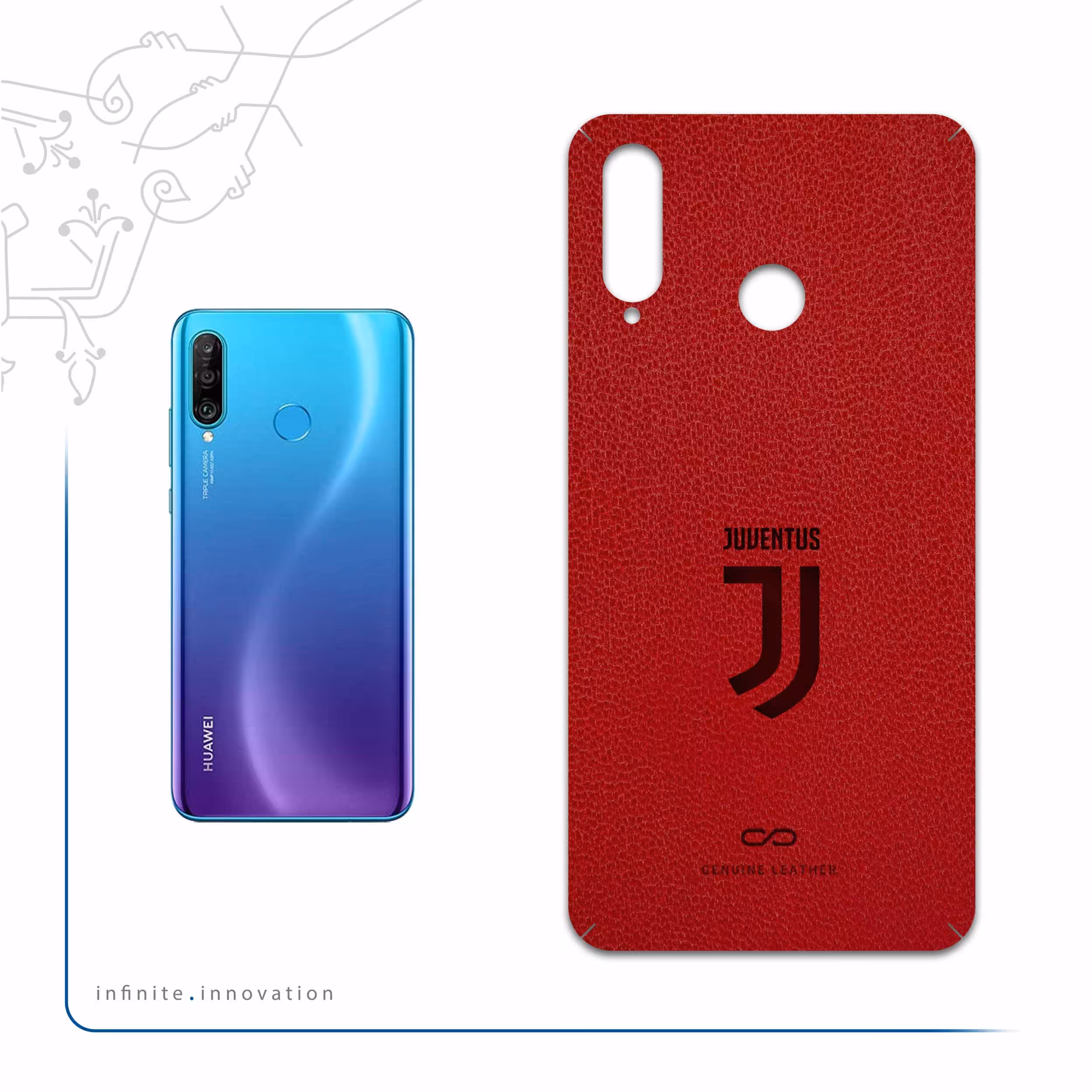 برچسب پوششی ماهوت مدل RL-JUVE مناسب برای گوشی موبایل هوآوی P30 Lite (48 MP Camera)