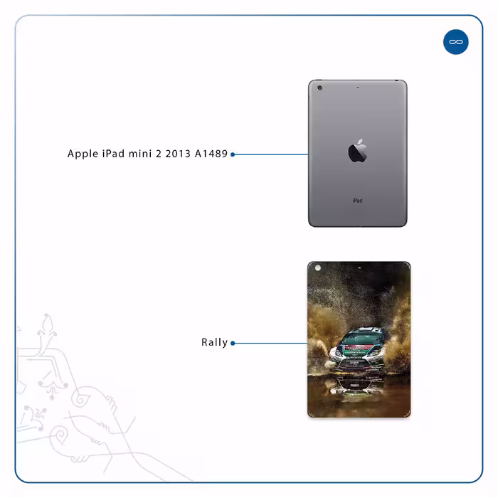 برچسب پوششی ماهوت مدل Rally مناسب برای تبلت اپل iPad mini 2 2013 A1489
