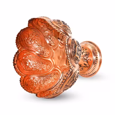 آجیل خوری قلمزنی مدل هشتگرد کد 18p17-1f4