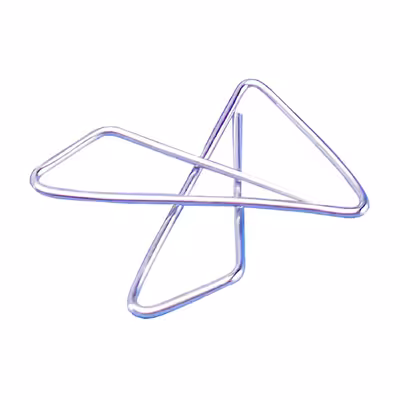 گیره کاغذ مدل کلیپس پروانه کد RK بسته 50 عددی