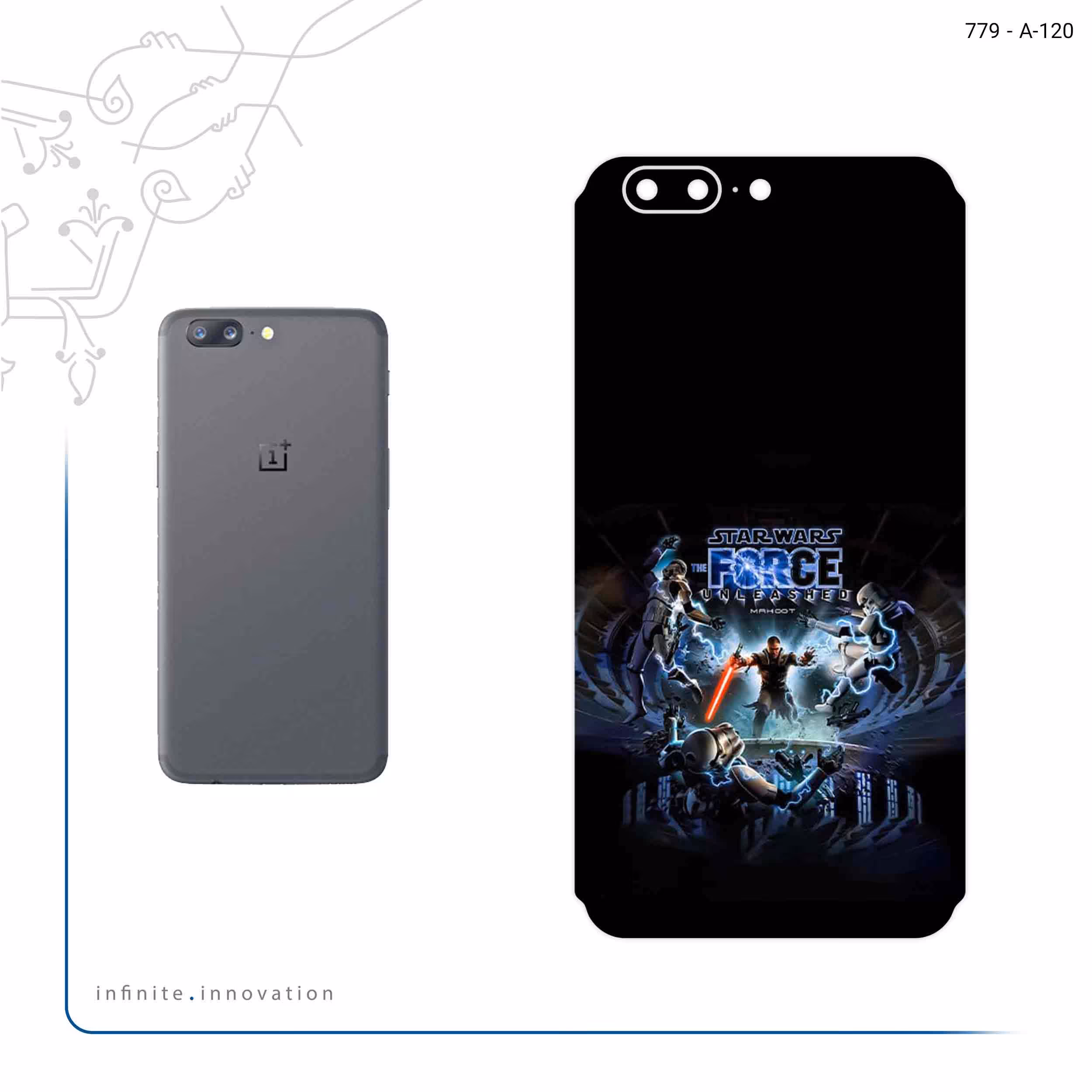 برچسب پوششی ماهوت مدل Star Wars Game Series مناسب برای گوشی موبایل وان پلاس 5