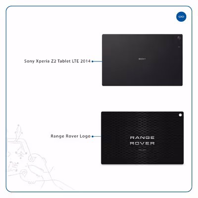 برچسب پوششی ماهوت مدل Range-Rover-Logo مناسب برای تبلت سونی Xperia Z2 Tablet LTE 2014