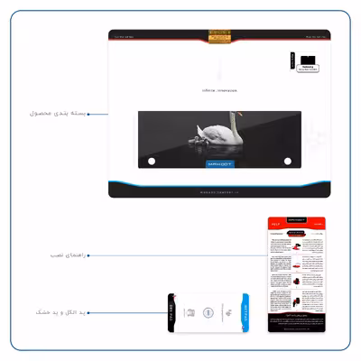 برچسب پوششی ماهوت مدل Swan Lake مناسب برای تبلت سامسونگ Galaxy Note 10.1 2012 N8010