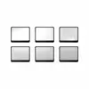 زیر لیوانی ماهوت مدل Metallic-White بسته 6 عددی