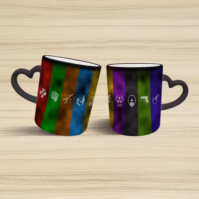 ماگ حرارتی مدل دسته قلبی طرح بازی کال آف دیوتی call of duty کد 1