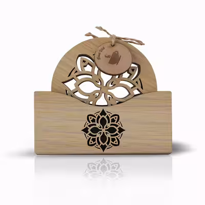 زیر لیوانی طرح ماندالا مدل MK002A بسته 6 عددی