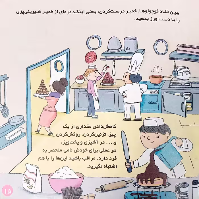 کتاب بهترین کتابخانه آموزشی من شیرینی پزی اثر ستفانی لودو انتشارات اعجاز علم