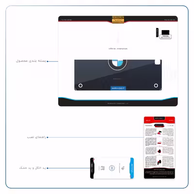 برچسب پوششی ماهوت مدل BMW مناسب برای تبلت سامسونگ Galaxy Tab A 9.7 2015 T550