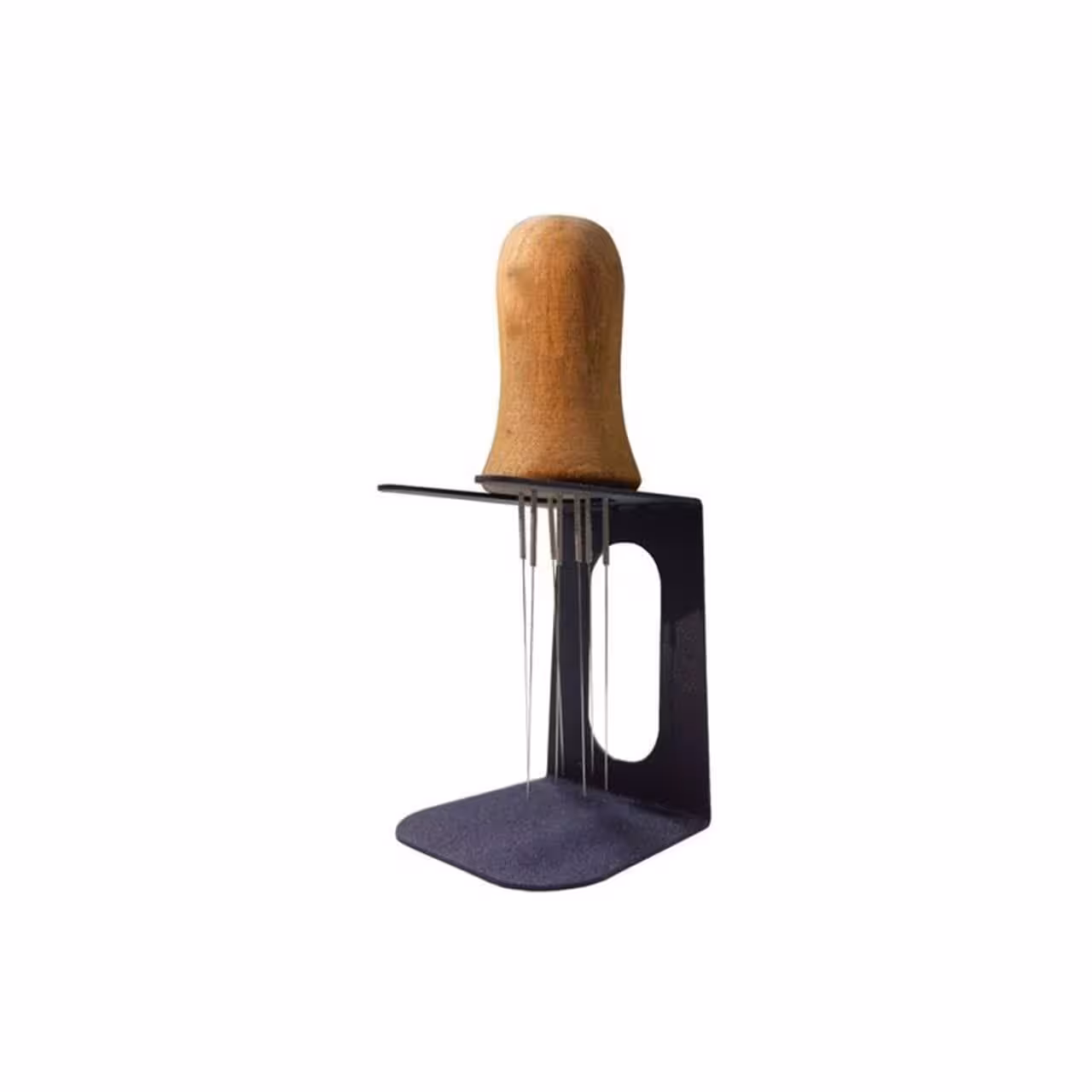 نیدل قهوه سوزنی دسته چوبی استند دار