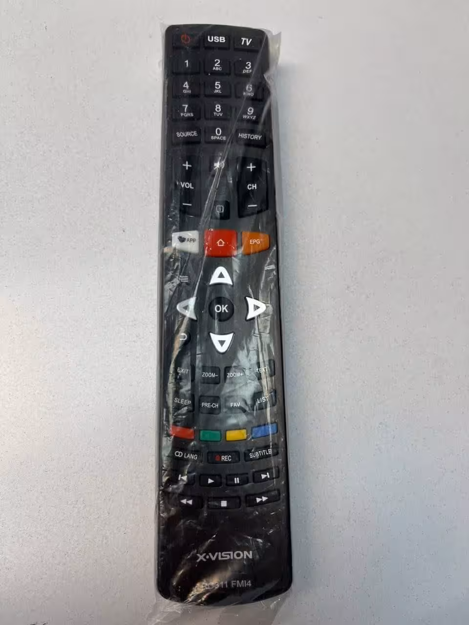 ریموت کنترل ایکس ویژن55 مدل XTU615
