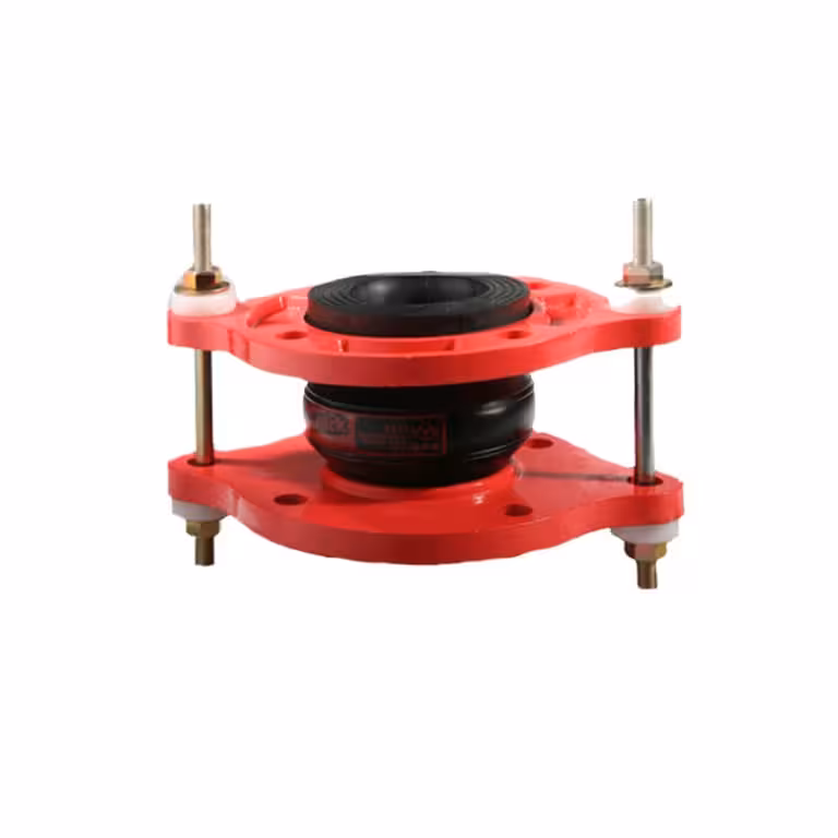 لرزه گیر لاستیکی فلنج دار مهاردار مارک قرمز، آب گرم PN10 سایز 10 اینچ ارتعاشات صنعتی ایران