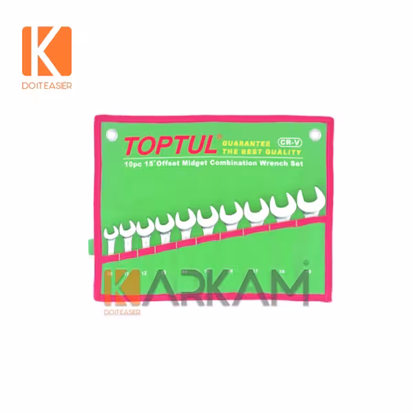 آچار یکسر رینگ کوتاه 10 عددی GAAA1001 تاپ تول