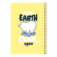 دفتر مشق 80 برگ اس جی مدل خرس قطبی