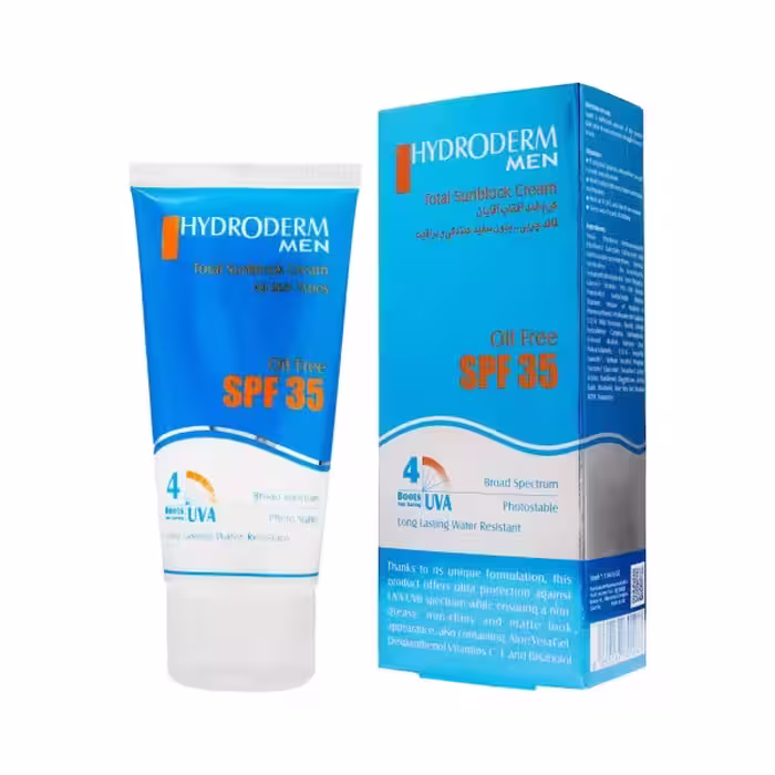 کرم ضد افتاب آقایان هیدرودرم SPF35 حجم 50 میلی لیتر |