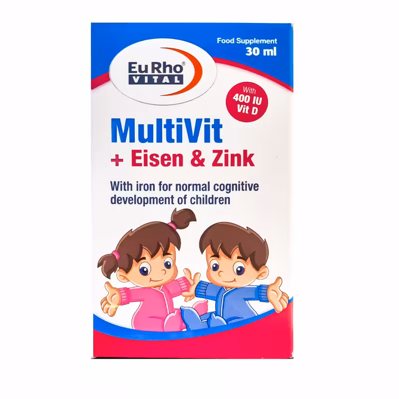 قطره مولتی ویت و آیزن و زینک یوروویتال - داروخانه آنلاین بوکان