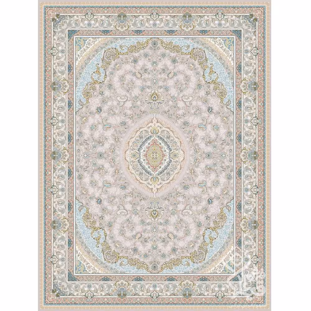 فرش طرح سروناز نسکافه ای 1500 شانه قیطران