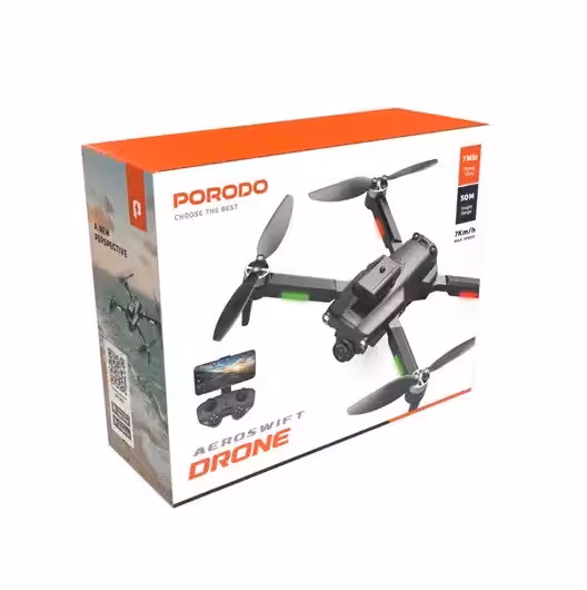 کوادکوپتر (هلی شات) دوربین دار پرودو Porodo Aeroswift Drone PD-DRNFBM-BK