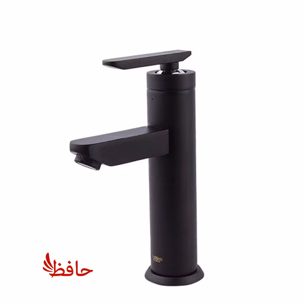 شیر روشویی راسان مدل فلورا مشکی