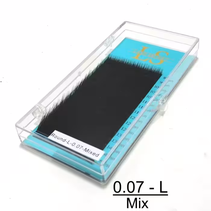 پالت مژه لش سکرت Lash Secret سایز Mix فر L ضخامت 0.7