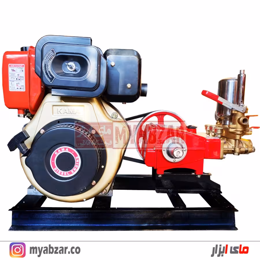 موتور پمپ و سمپاش زنبه ای کاما 10 اسب با پمپ 90 بار یاماها