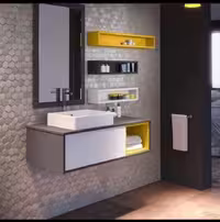 روشویی کابینت دار مدل ورنا