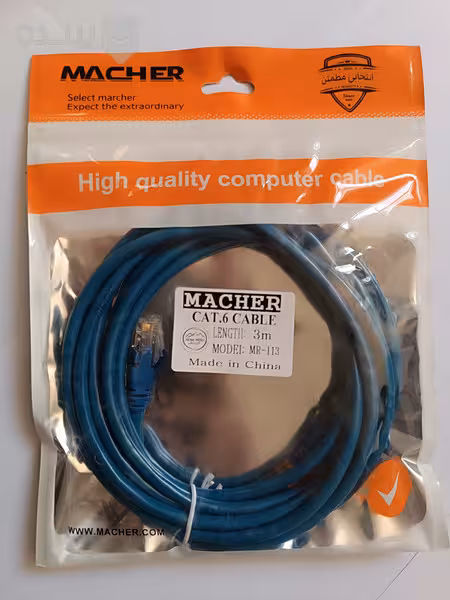 کابل شبکه مچر Macher MR113 CAT6 3M