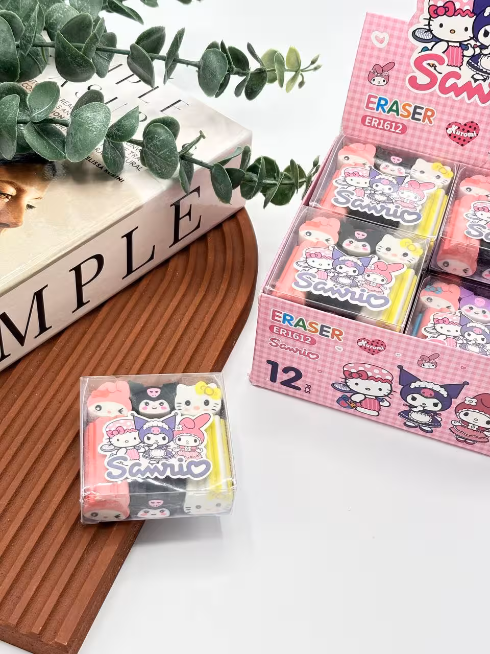 پاک کن مدرسه کرومی ملودی و کیتی سه عددی کیوت تک و عمده