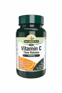 قرص ویتامین C مقدار 1000 میلی‌ گرم Natures Aid - بسته 30 عددی