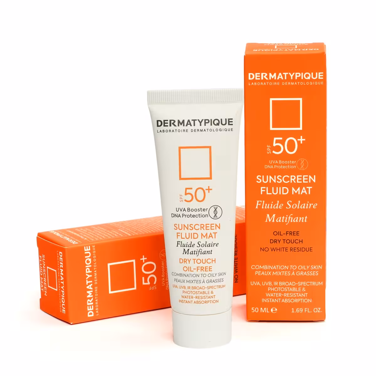 ضدآفتاب بی رنگ فاقد چربی مناسب پوست چرب spf50 درماتیپیک