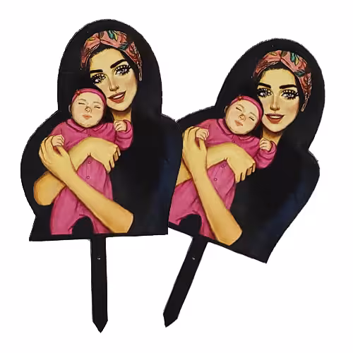 تاپر روی کیک دخترانه (طرح 9)