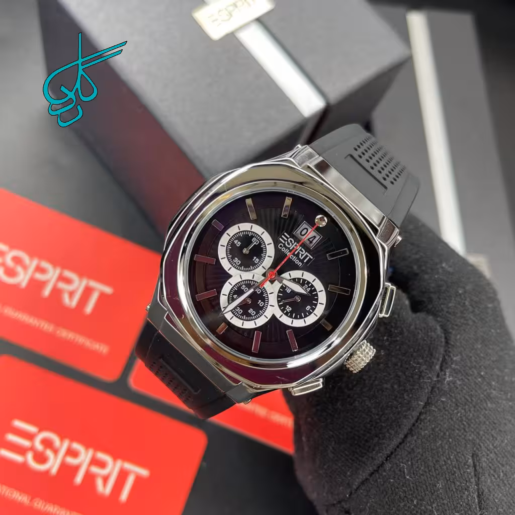 خرید ساعت مردانه اسپریت سه موتور فعال کیفیت عالی موتور ژاپن بند رابر کد 1921482 - ردگل