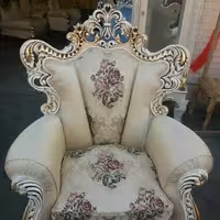 مبل استیل مدل رامتین 7نفره و 9نفره ترکیب رنگ بندی چوب و پارچه به سلیقه مشتری انجام میشود 