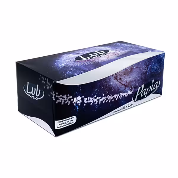 دستمال کاغذی پاپیا 150 برگ 2 لایه طرح کهکشان