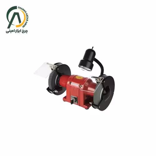 سنگ رومیزی (چرخ سنباده) 200 میلی متر دو طرفه تک فاز محک مدل GD 200-1HL