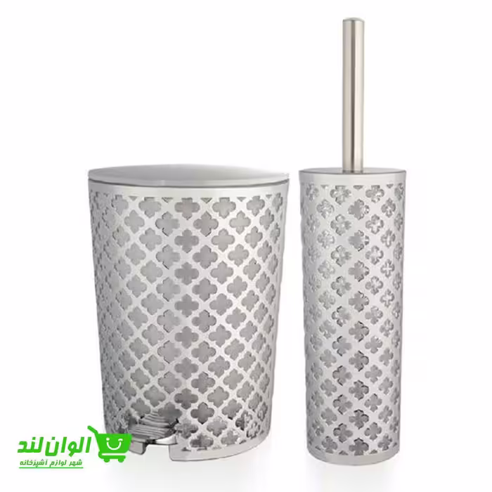 ست سطل و فرچه لیمون طرح گل چاپدار کد 27208