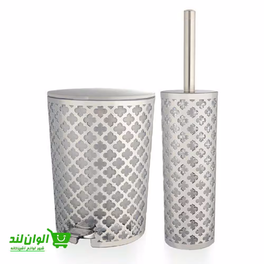 ست سطل و فرچه لیمون طرح گل چاپدار کد 27208