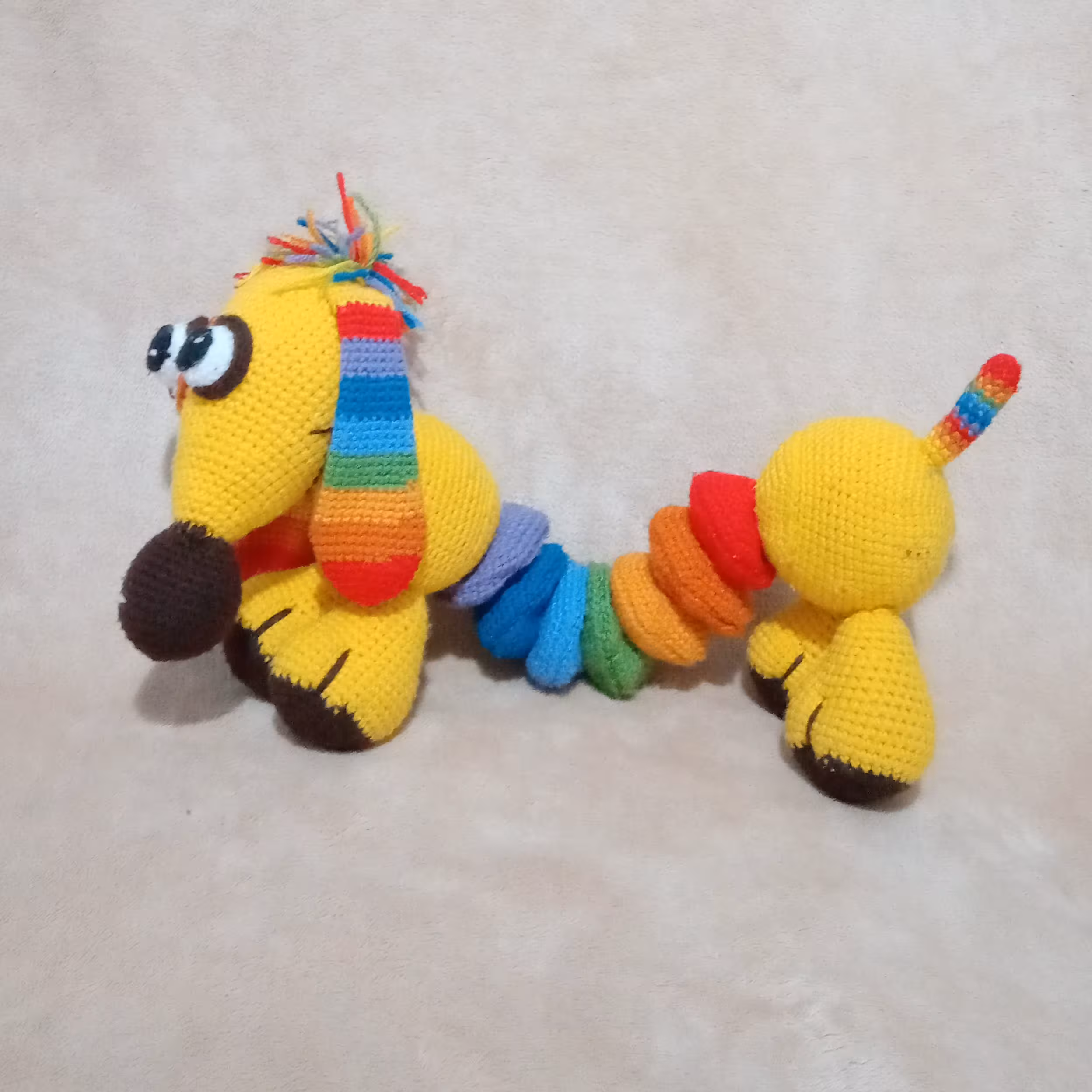 عروسک قلاب بافی هاپو فنری