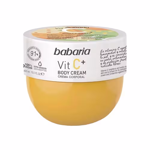 کرم بدن مدل حاوی ویتامین VIT C باباریا 400 میلی لیتر