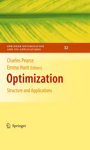 خرید و دانلود نسخه کامل کتاب Optimization: Structure and applications