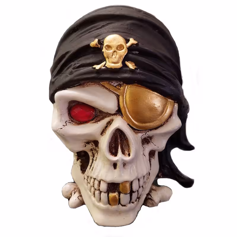 مجسمه مدل اسکلت دزد دریایی کد 10