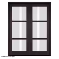 درب دو لنگه نشیمن با شیشه رنگی کد 1131