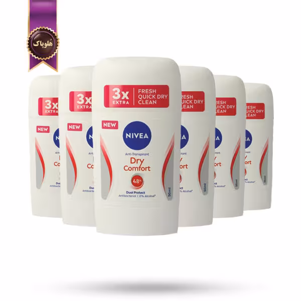 6 عدد مام استیک ضد تعریق زنانه نیوا Nivea مدل درای کامفورت Dry Comfort حجم 50 میلی‌ لیتر (اورجینال)