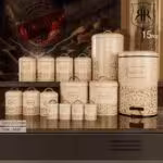 BVK بی وی کی سرویس اشپزخانه 16 پارچه  اسپیرال کرم  VK-805392