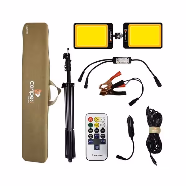 چراغ کمپینگ 2 پر کانپکس FR-27 COB RF با سه پایه